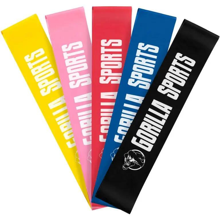 Kit 6 Bandas Resistencia Fitness  Gorilla Sports 5/7