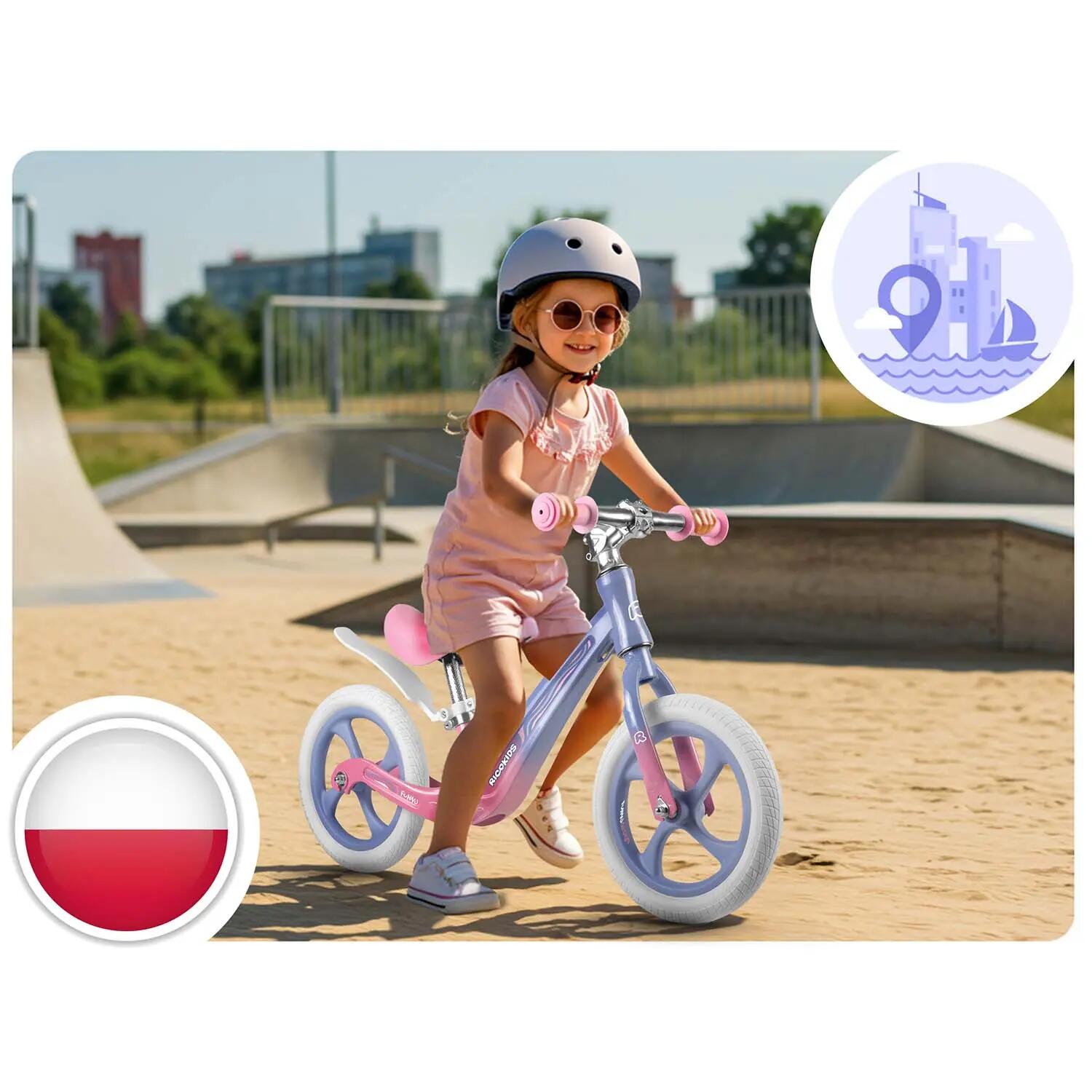 Rowerek biegowy dla dzieci magnesium Ricokids Funnu 7/7