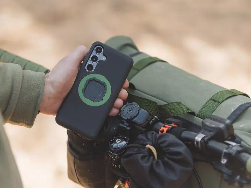 Suporte de montagem ajustável para tampão de direção de bicicleta Quad Lock 4/4