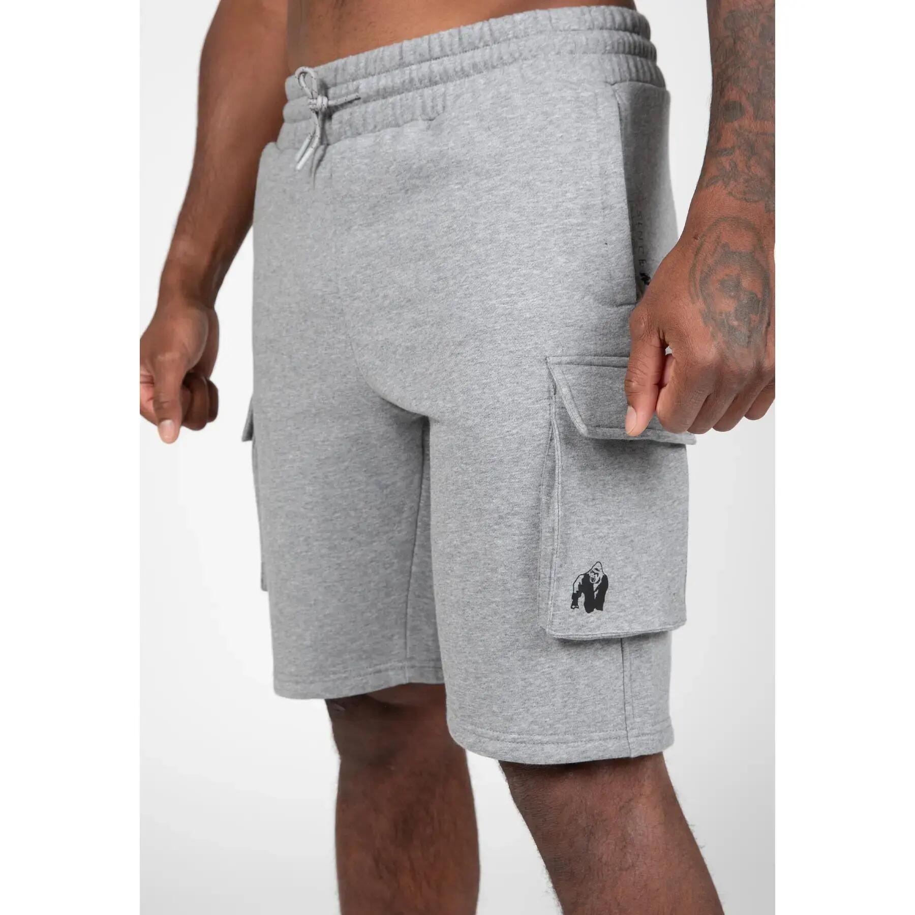 Hudson Cargo Sweat Shorts - Grijs Melange 3/6