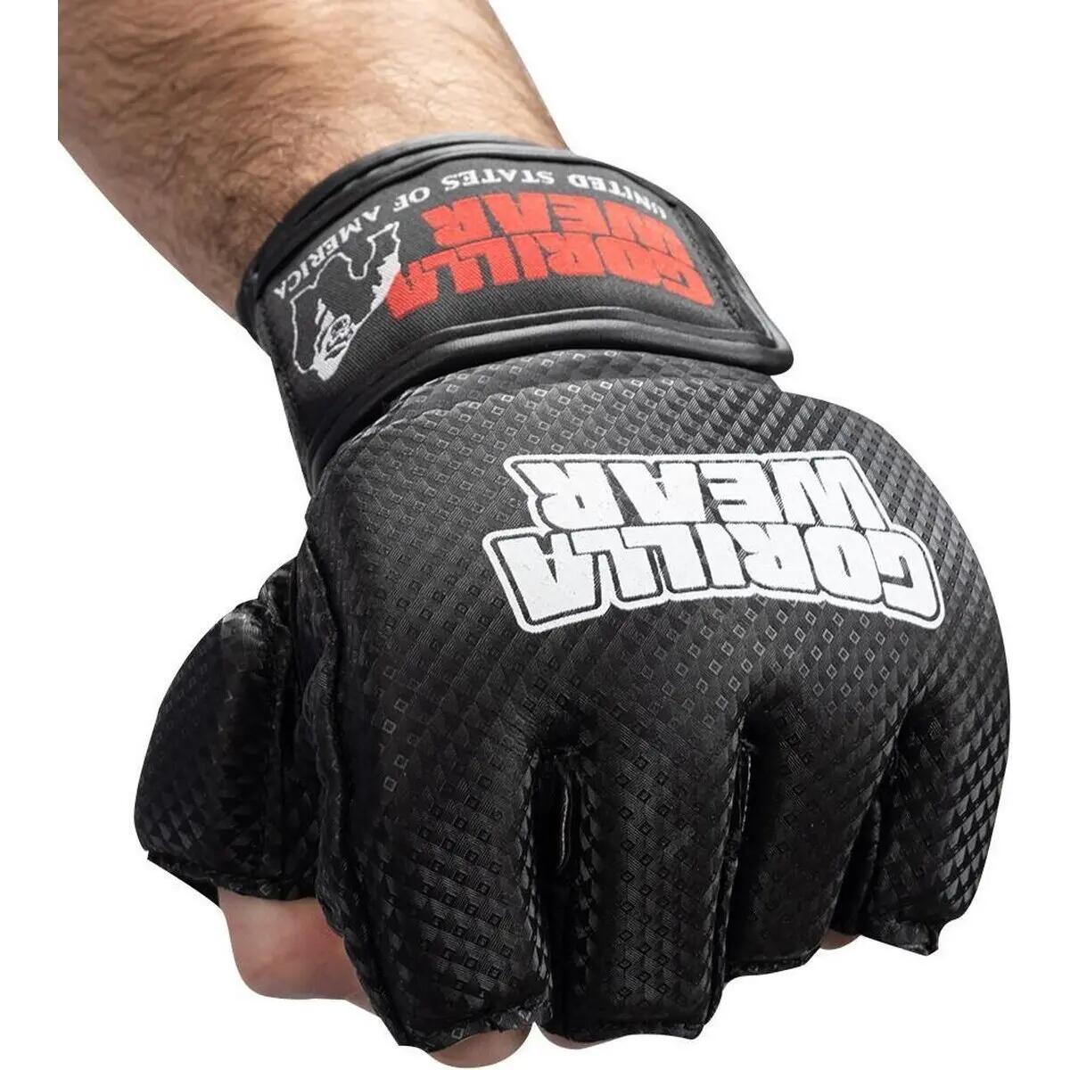 Manton MMA Gloves (With Thumb) - Nero/Bianco 6/7