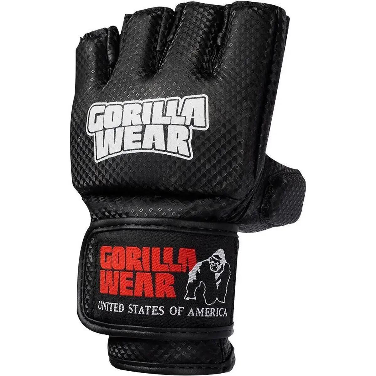 Manton MMA Gloves (With Thumb) - Nero/Bianco 5/7