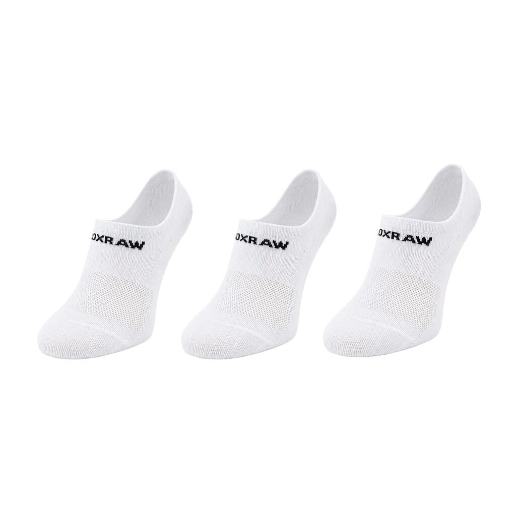 BoxRaw 3-Pack White Low Socks