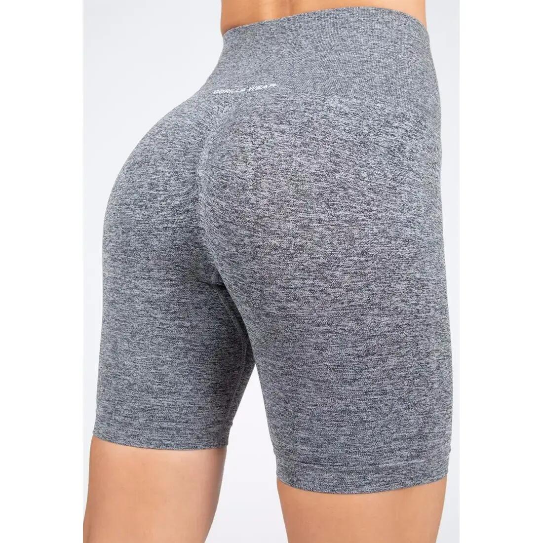 Quincy Senza soluzione di continuità Cycling Pantaloncini - Grau Melange 4/6