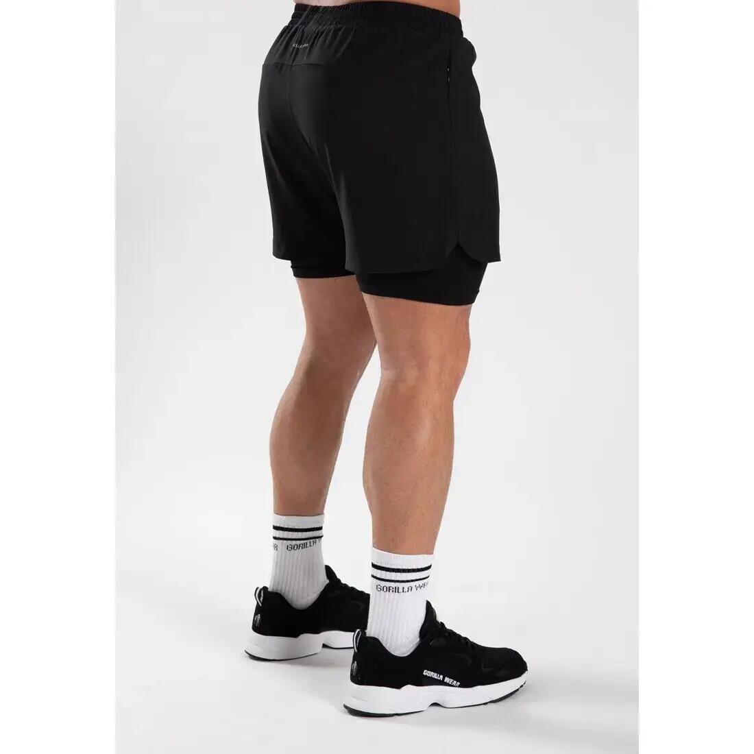 Cortez 2-In-1 Kurze Hosen - Schwarz 3/6
