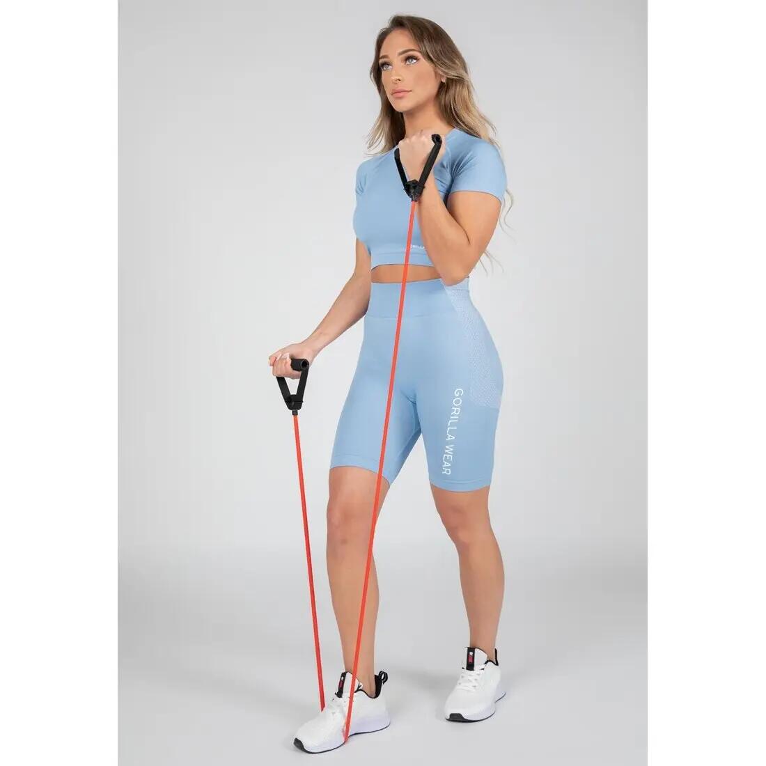Selah Seamless Cycling Shorts ight Blauw 3/6