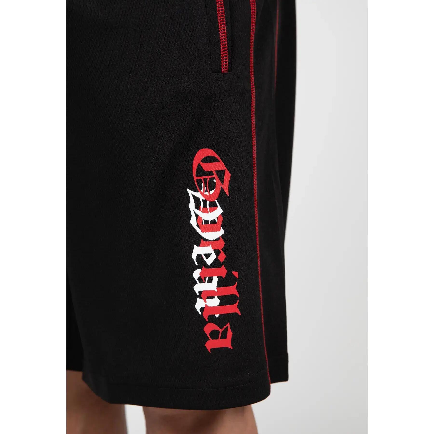 Marlow Mesh Pantaloncini - Nero/Rosso 3/6