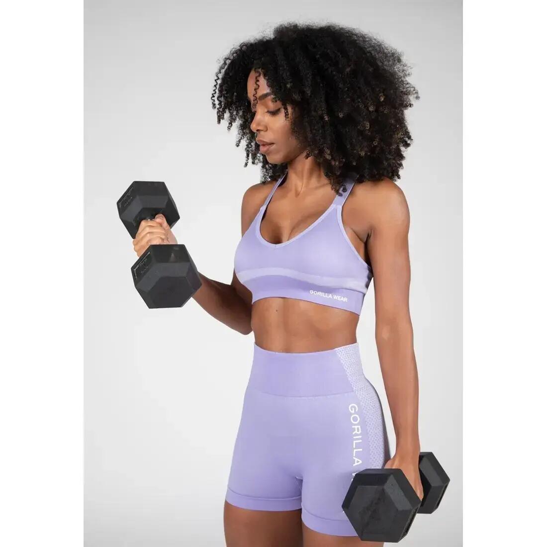 Selah Senza soluzione di continuità Reggiseno sportivo ilac 3/7