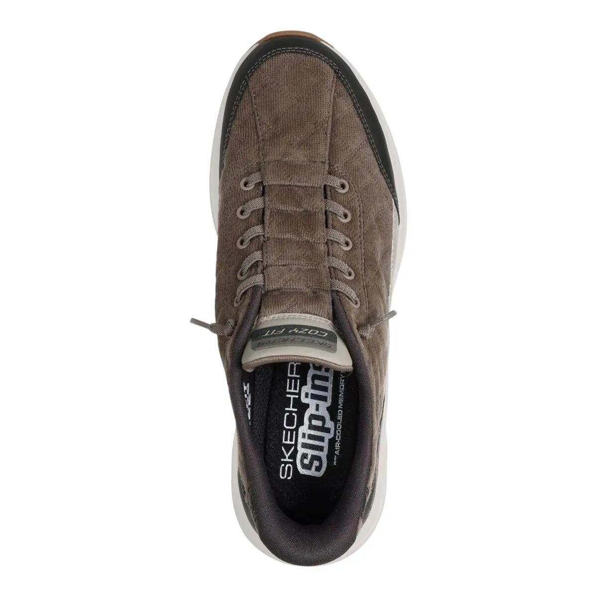 Zapatillas Homme Skechers Contour Foam - Cozy Fit Cordex Vert 5/5