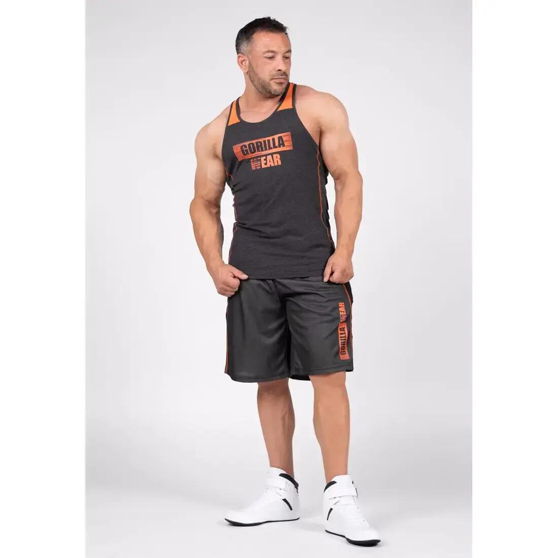 Wallace Tank Top - Grijs/Oranje 3/5