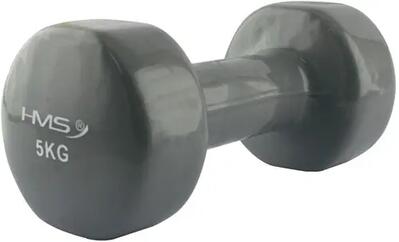 Gietijzeren dumbbell met vinyl coating - 5 kg