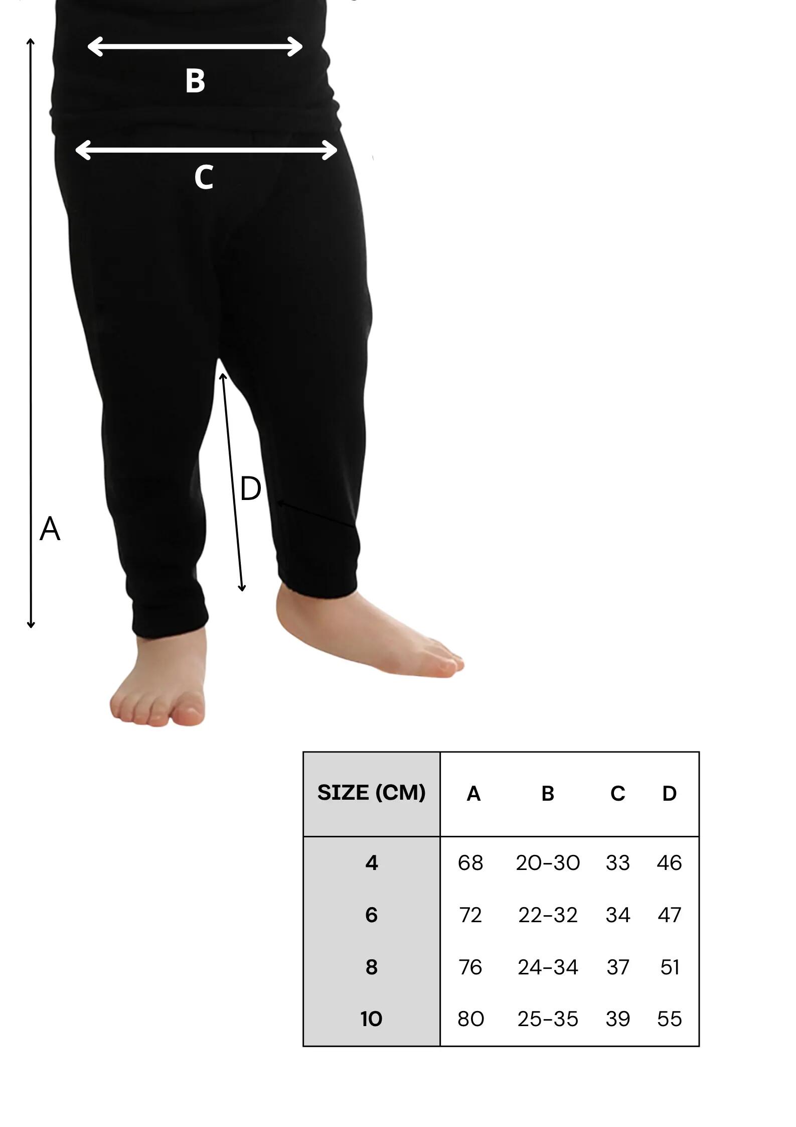 Dziecięca Bielizna Termoaktywna - Kalesony z Wełny Merino No 8 (8-9 lat) 2/2