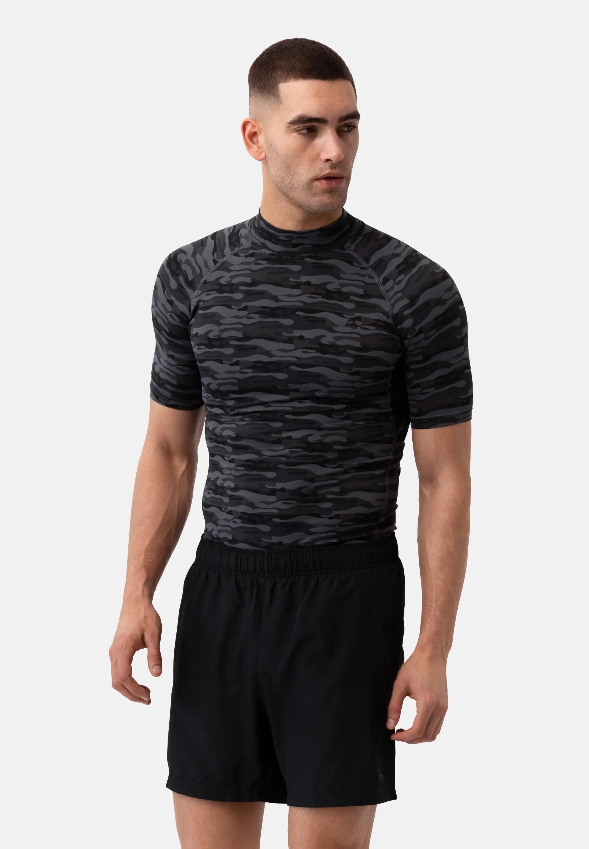 Heren compressieshirt  mouw training en hardlopen 2-pack 3/6