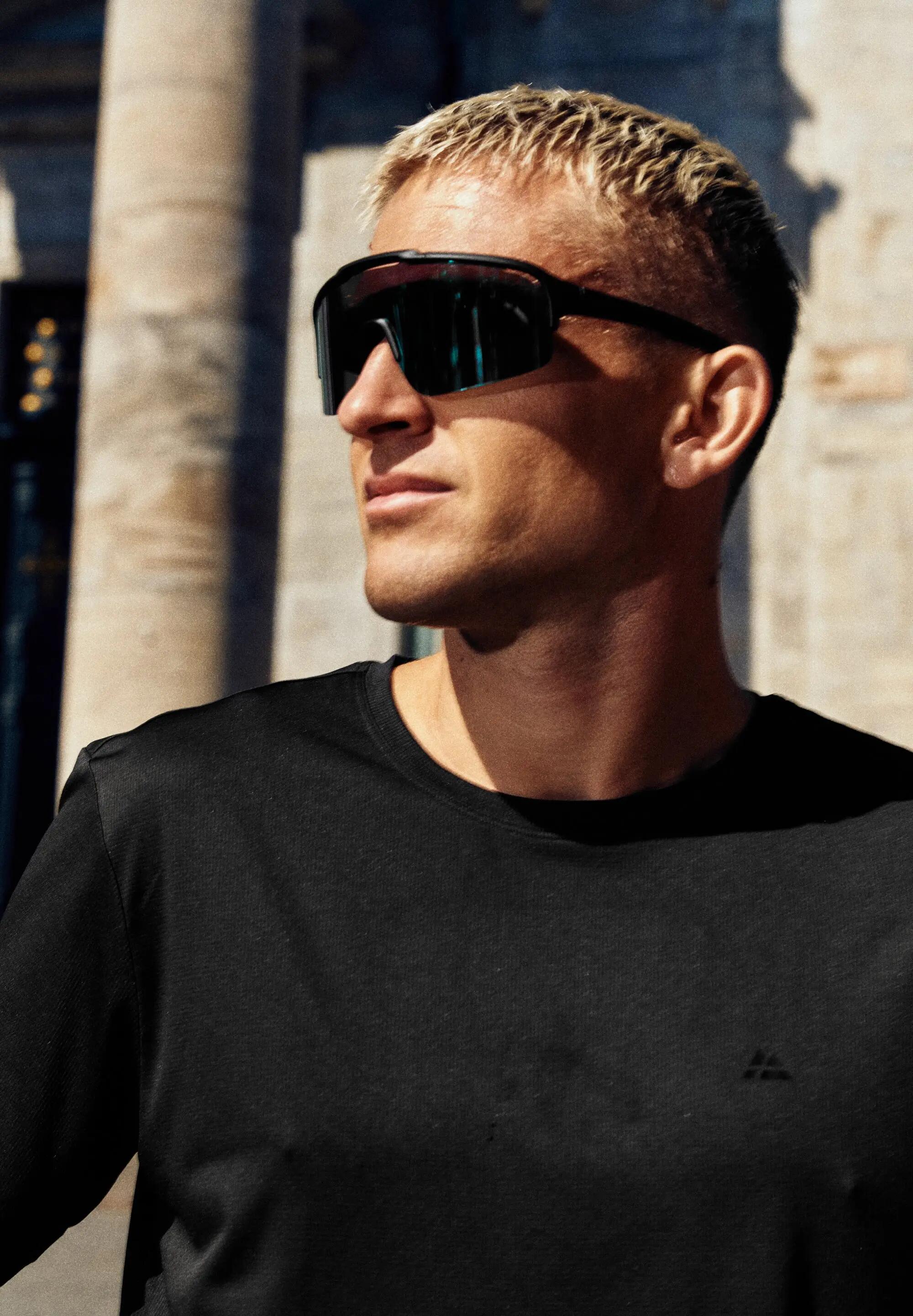 Lunettes de sport enveloppantes TR90 UV400 polycarbonate unisexe 3/6