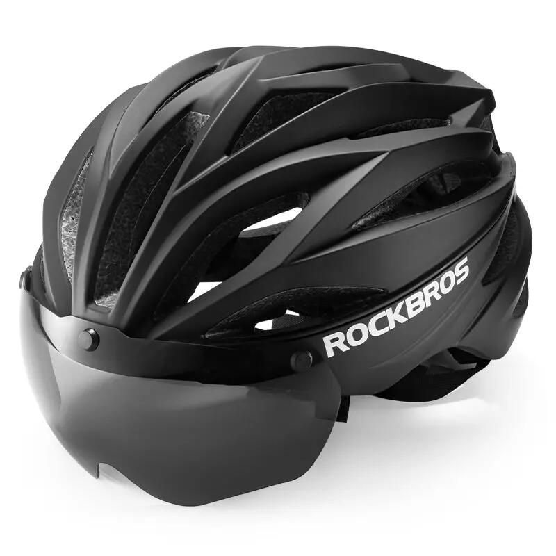 ROCKBROS Bike Helmet Integrated Detachable Magnetic Goggle Lightweight 58-62cm