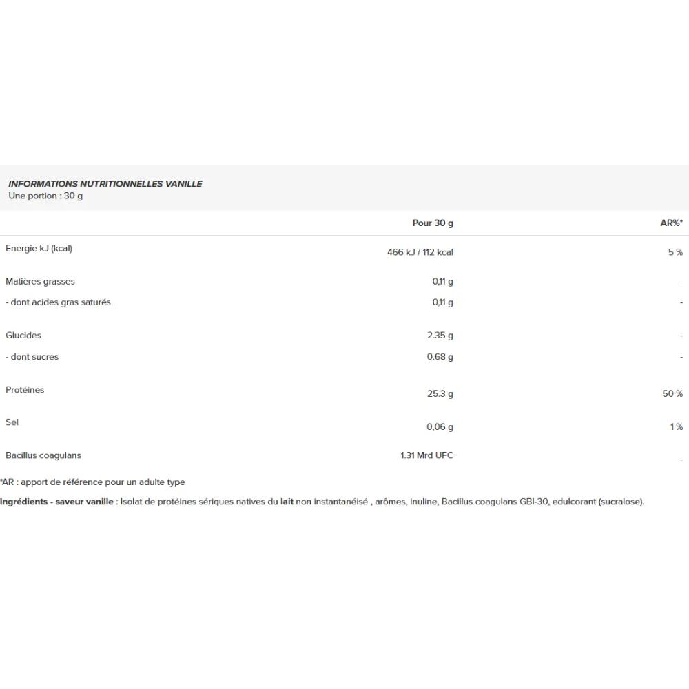 Wei - Whey Native Isolate Met Laag Lactosegehalte (1,5 Kg) - Vanille 2/3