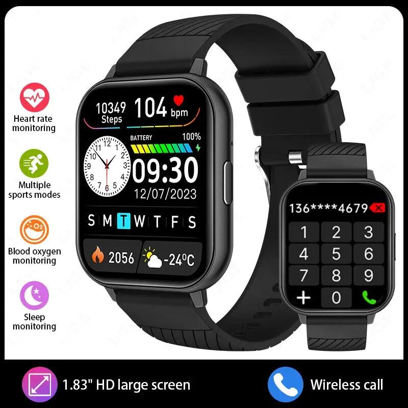 Smart Watch Bluetooth Call Heart Rate Blood Oxygen LCD Display