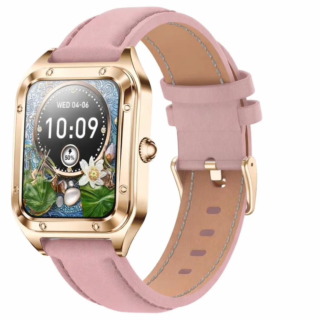 Smart Fitness Watch Bluetooth Call Blood Pressure Waterproof Sports Pink