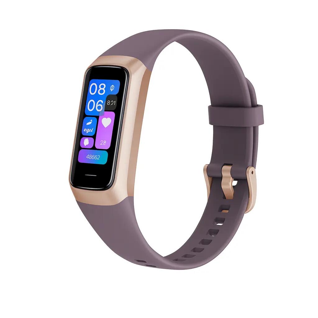 Smartwatch Band – Heart Rate, Waterproof, Fitness - Purple