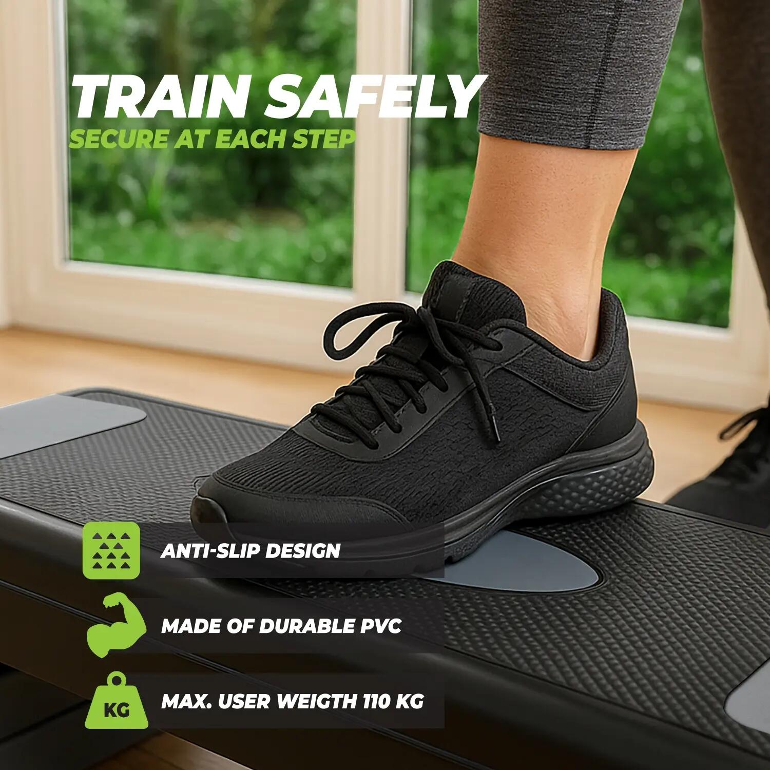 Fitness Step - Verstelbare Aerobic Fitness Step/Stepper 4/7