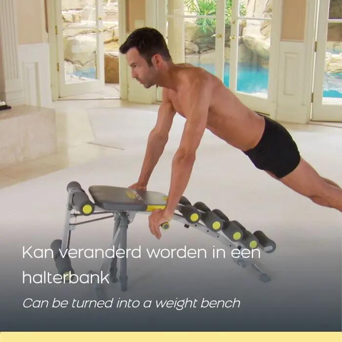 6-in-1 Fitnessbank - Bauchtrainer - Grau 5/7