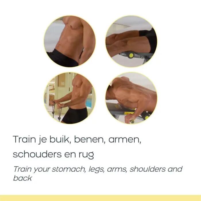 6-in-1 Fitnessbank - Bauchtrainer - Grau 4/7