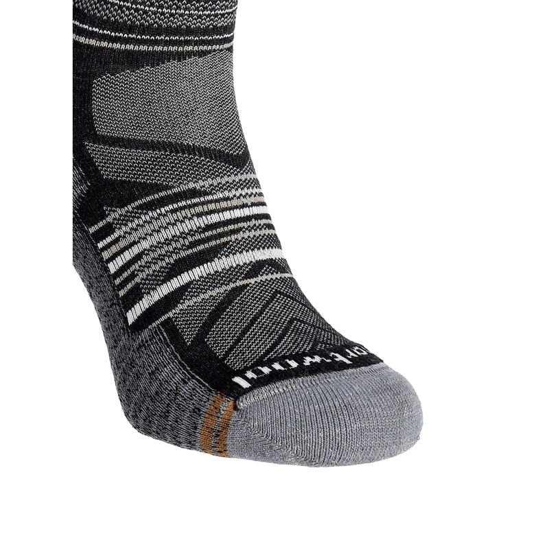 Skarpety damskie Hike Light Cushion Mountain Range Crew - Charocal - Light Gray