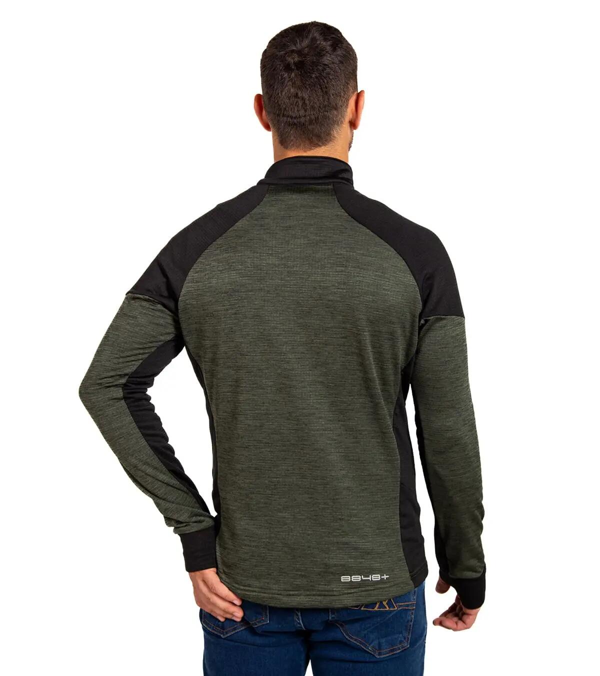 Forro polar Hornet Mao Alpinismo e Trekking Transpirável Homem Preto/Verde 5/5