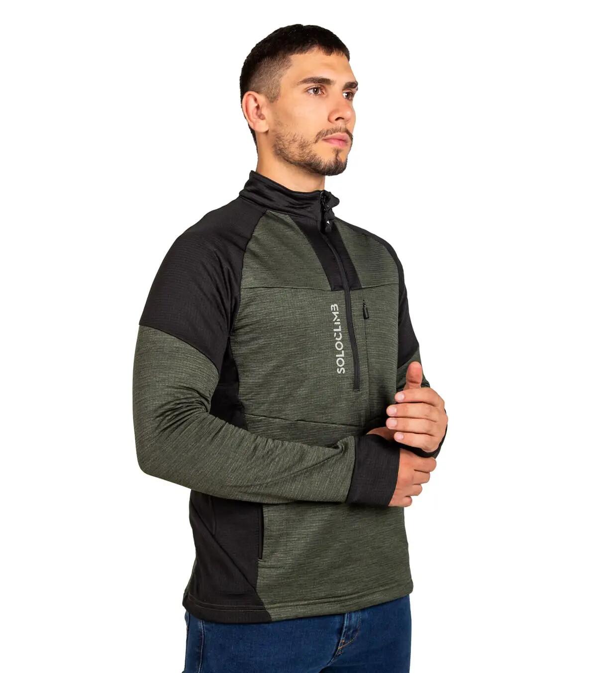 Forro polar Hornet Mao Alpinismo e Trekking Transpirável Homem Preto/Verde 2/5