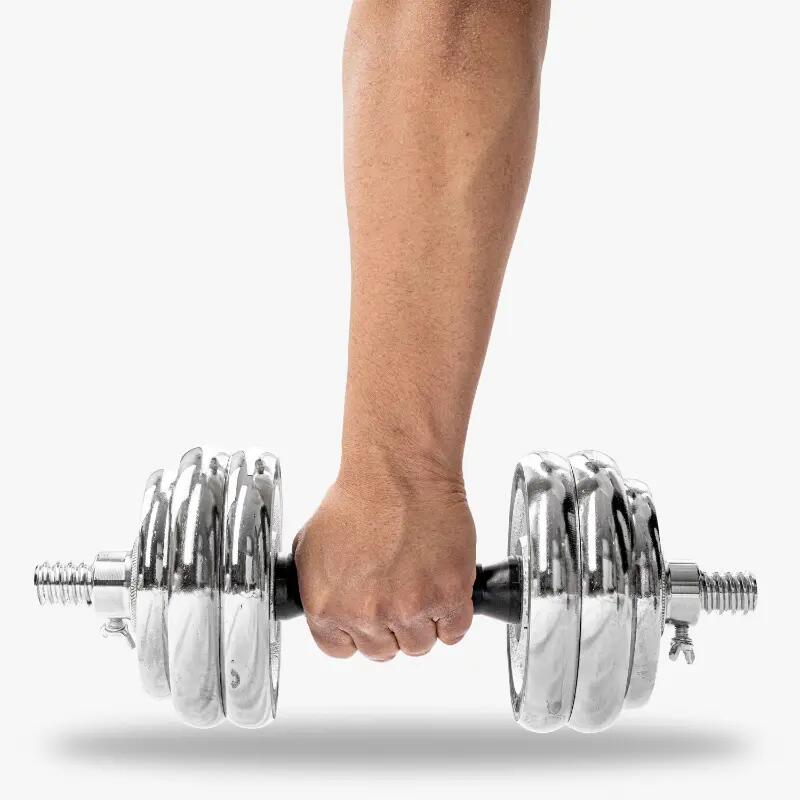 Zestaw hantli i sztangi - 30 kg 7/7