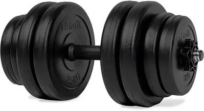 Verstelbare dumbbell - vinyl - 15 kg