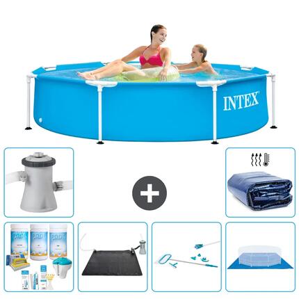 Piscine Tubulaire Ronde - 244x51 cm - 7-pièces S20398