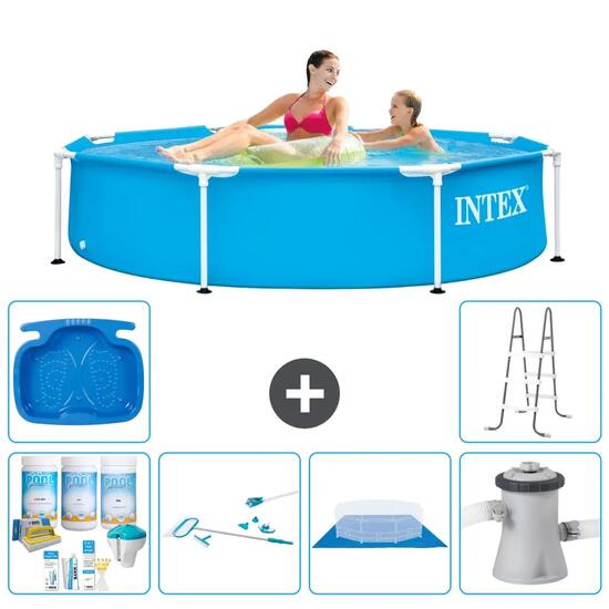 Piscine Tubulaire Ronde - 244x51 cm - 7-pièces S20992
