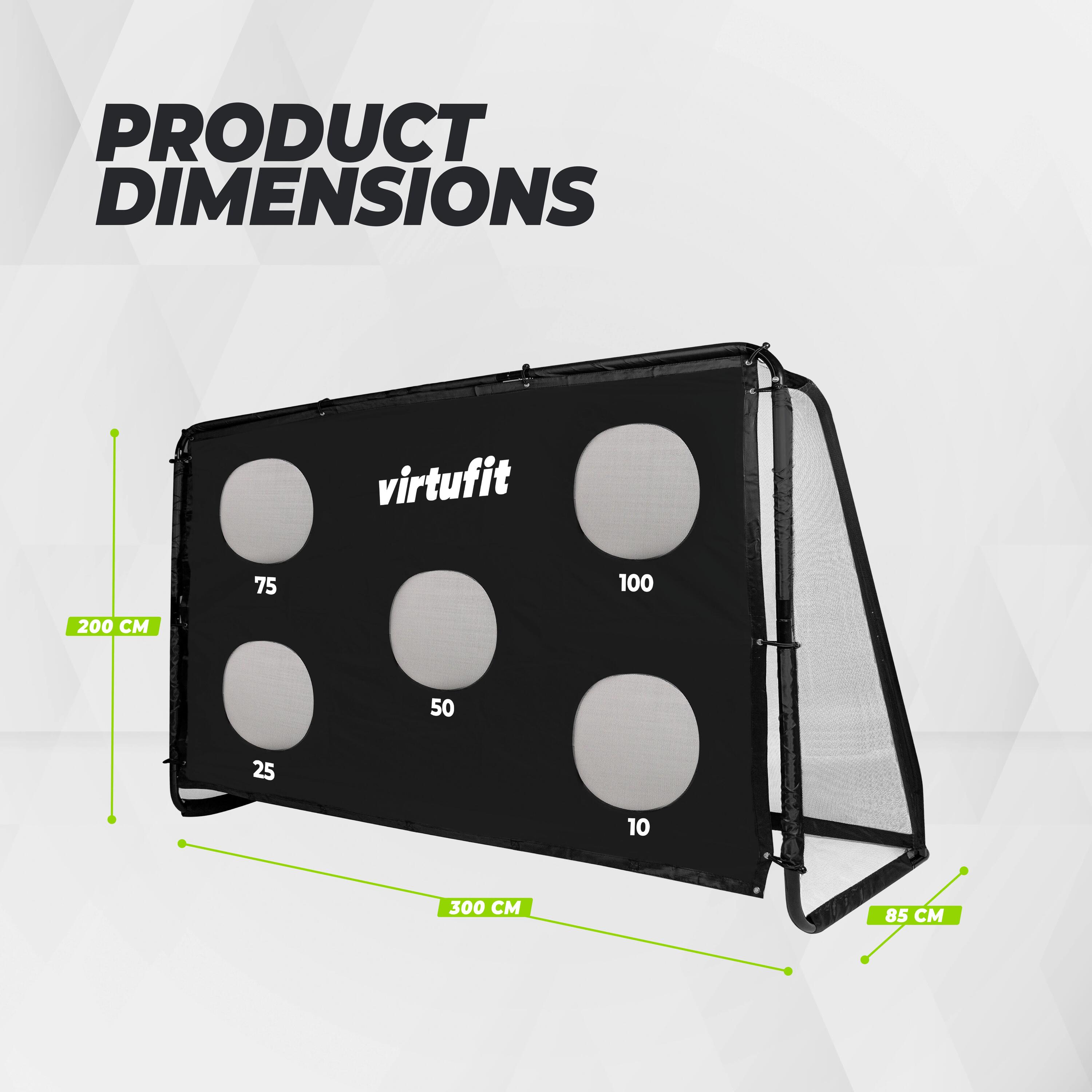 Voetbaldoel Pro met Doelwand - Voetbal Goal - 300 x 200 cm 7/7