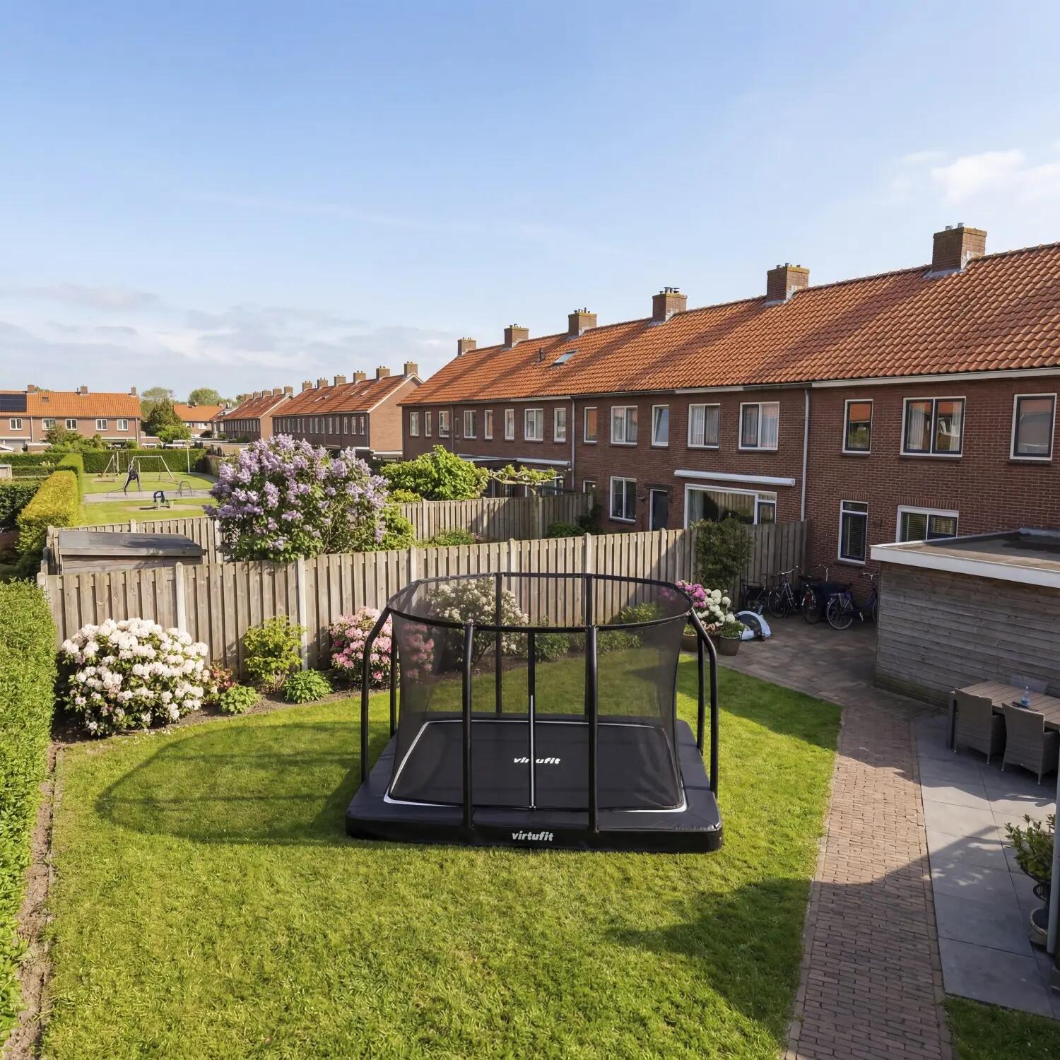 Premium Inground Trampoline met Veiligheidsnet - Rechthoekig - 244 x 366 cm 4/7
