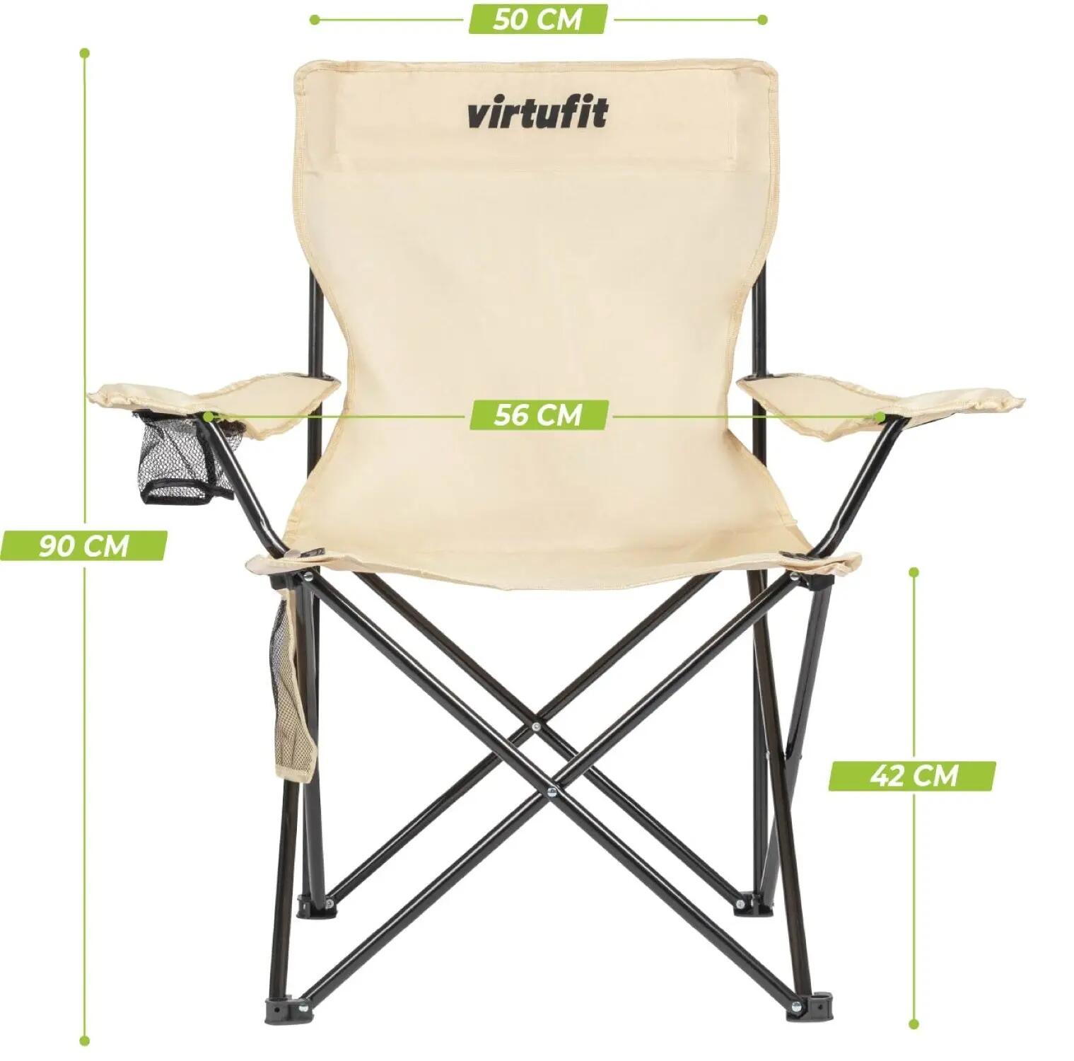 Silla de camping - Plegable - Beige 7/8