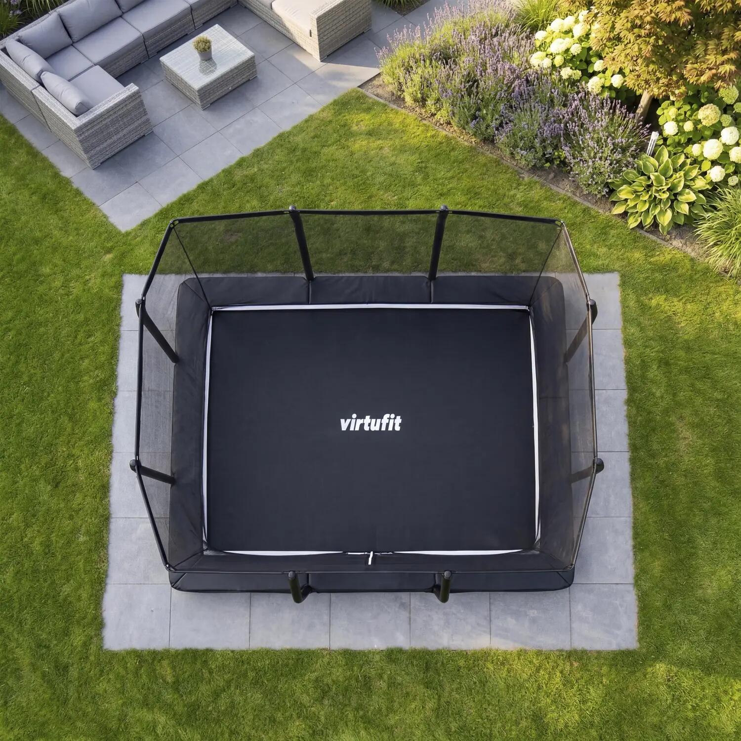 Trampoline enterré Premium avec filet de sécurité - Rectangulaire - 213 x 305 cm 4/7