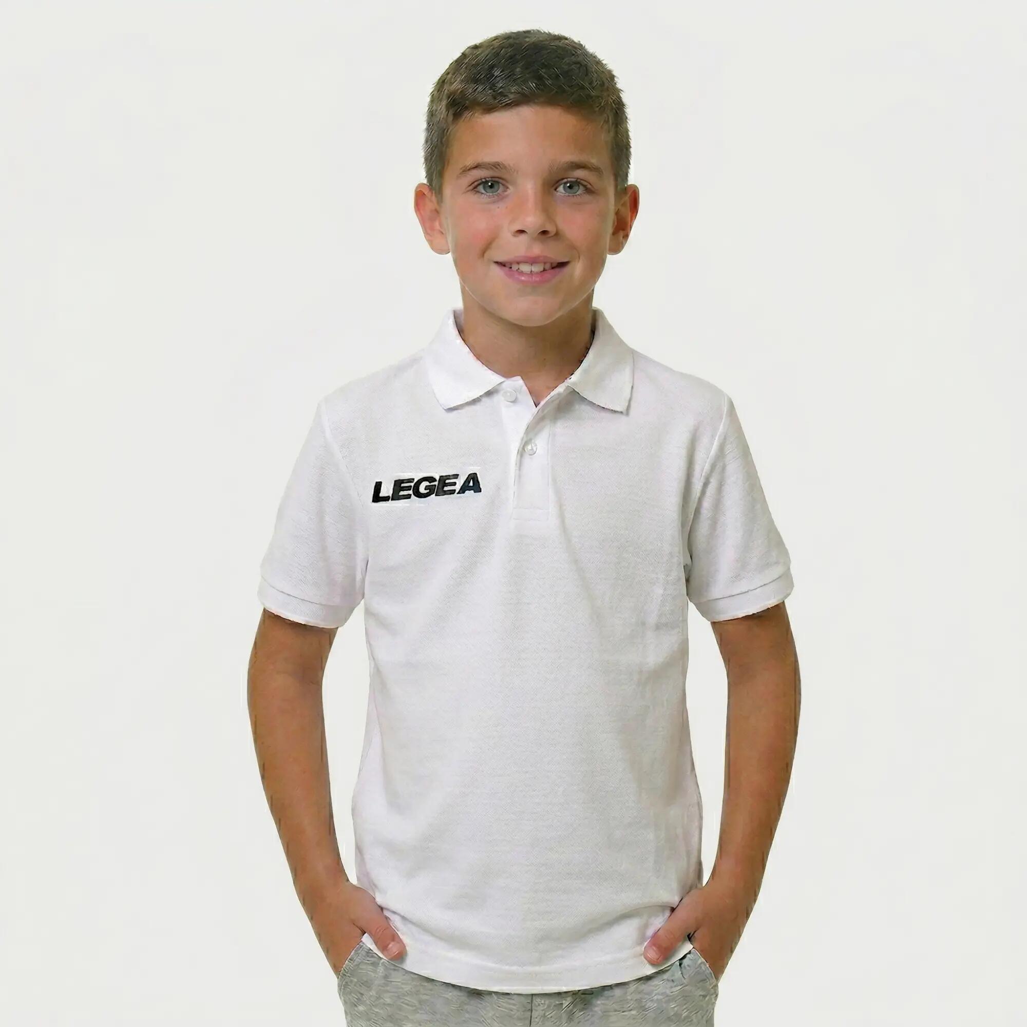 Băieți Outdoor Polo 100% Bumbac Piqué Respirabil Alb