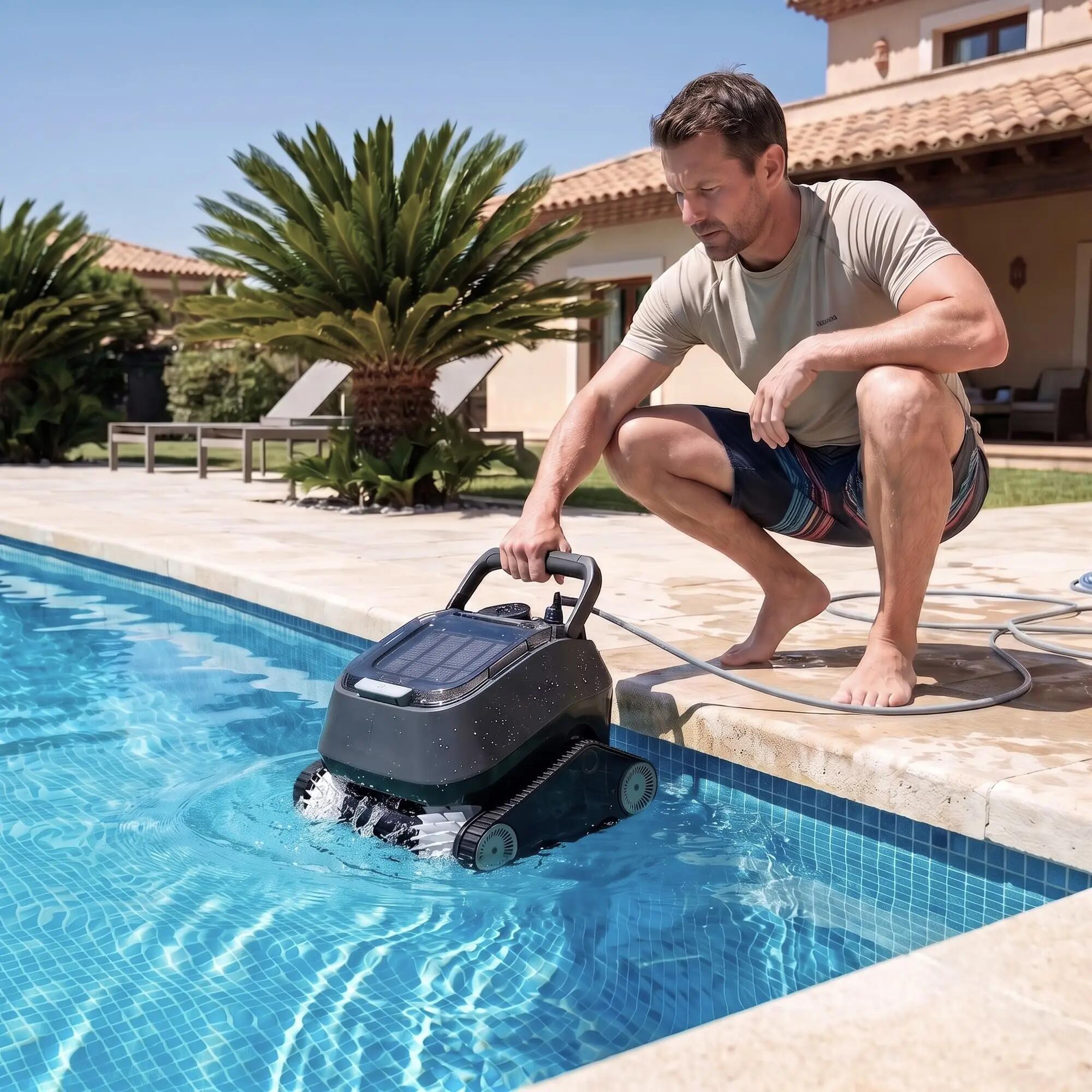 Robot limpiafondos piscina 8streme 7310 iQualer Piscinas 10x5m FOCUS FLOW 16m 7/7