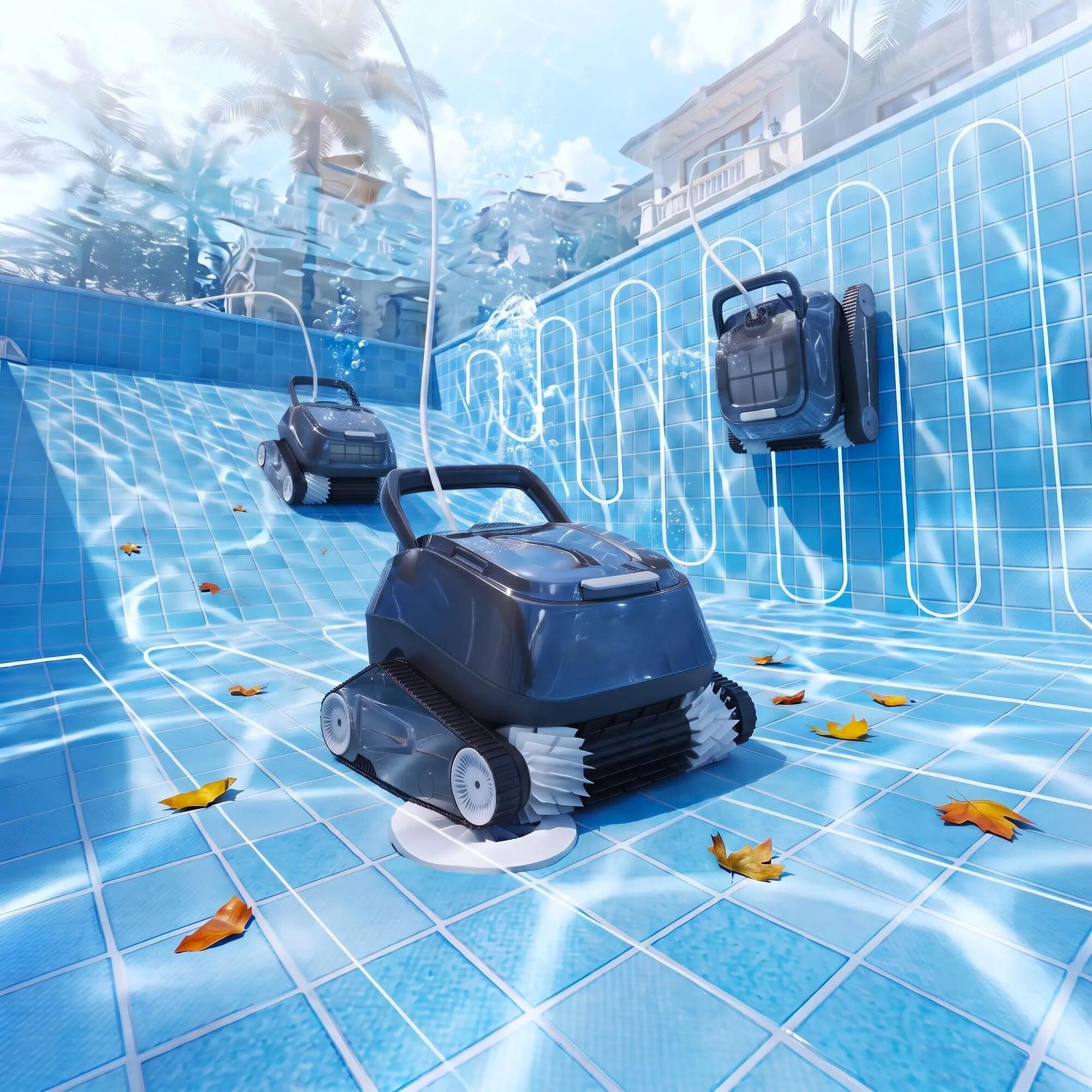 Robot limpiafondos piscina 8streme 7310 iQualer Piscinas 10x5m FOCUS FLOW 16m 5/7
