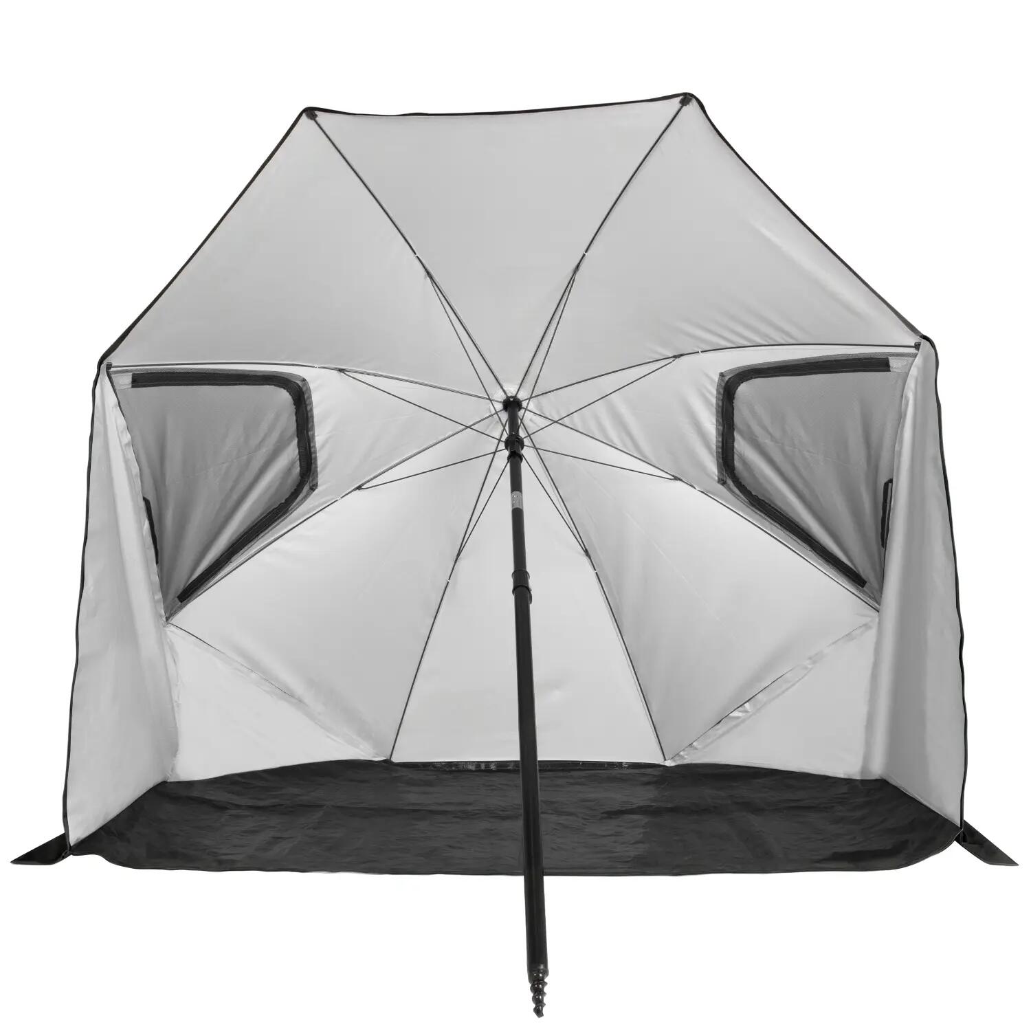 Strandparasol Premium - Windscherm - 200cm - Grijs 6/8