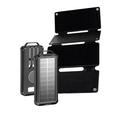 Solar powerbank pulse + portable solar panel unfold 15