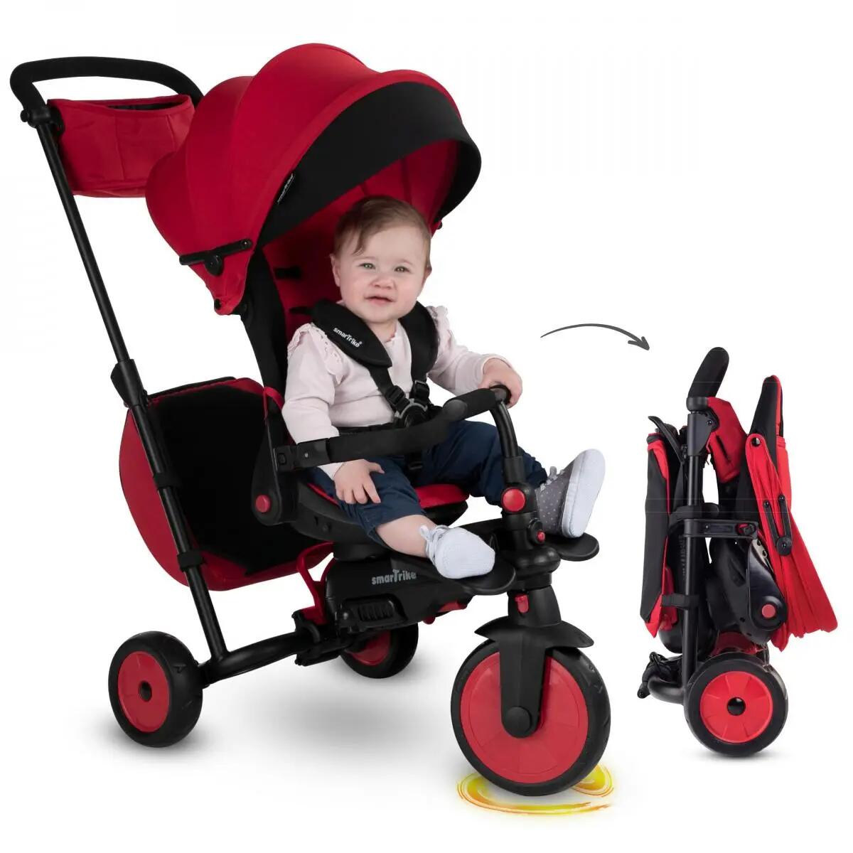 Smartrike Opvouwbare Driewieler STR7 Rood 2/4