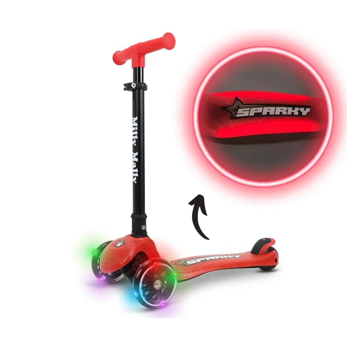 Sparky Rode Step met LED-wielen 2/7