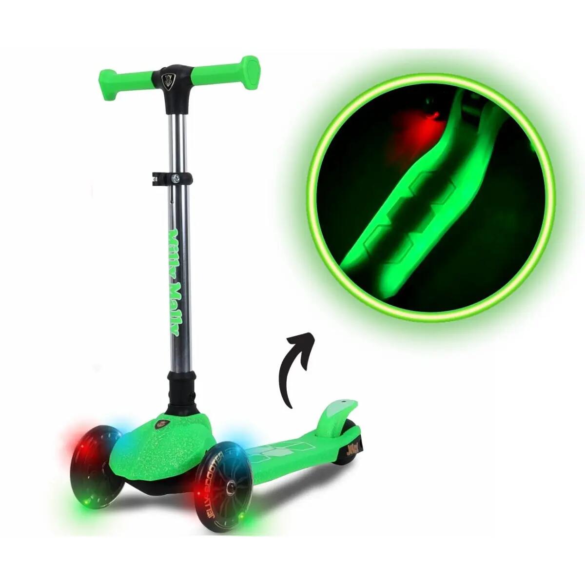 Groene Jelly Scooter met LED-wielen 2/7