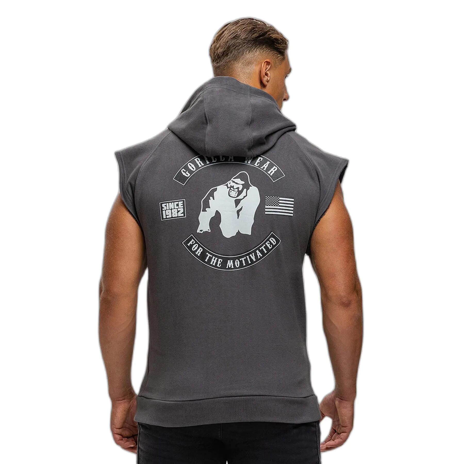 Huntley Felpa senza maniche con cappuccio - Dark Grau 3/6