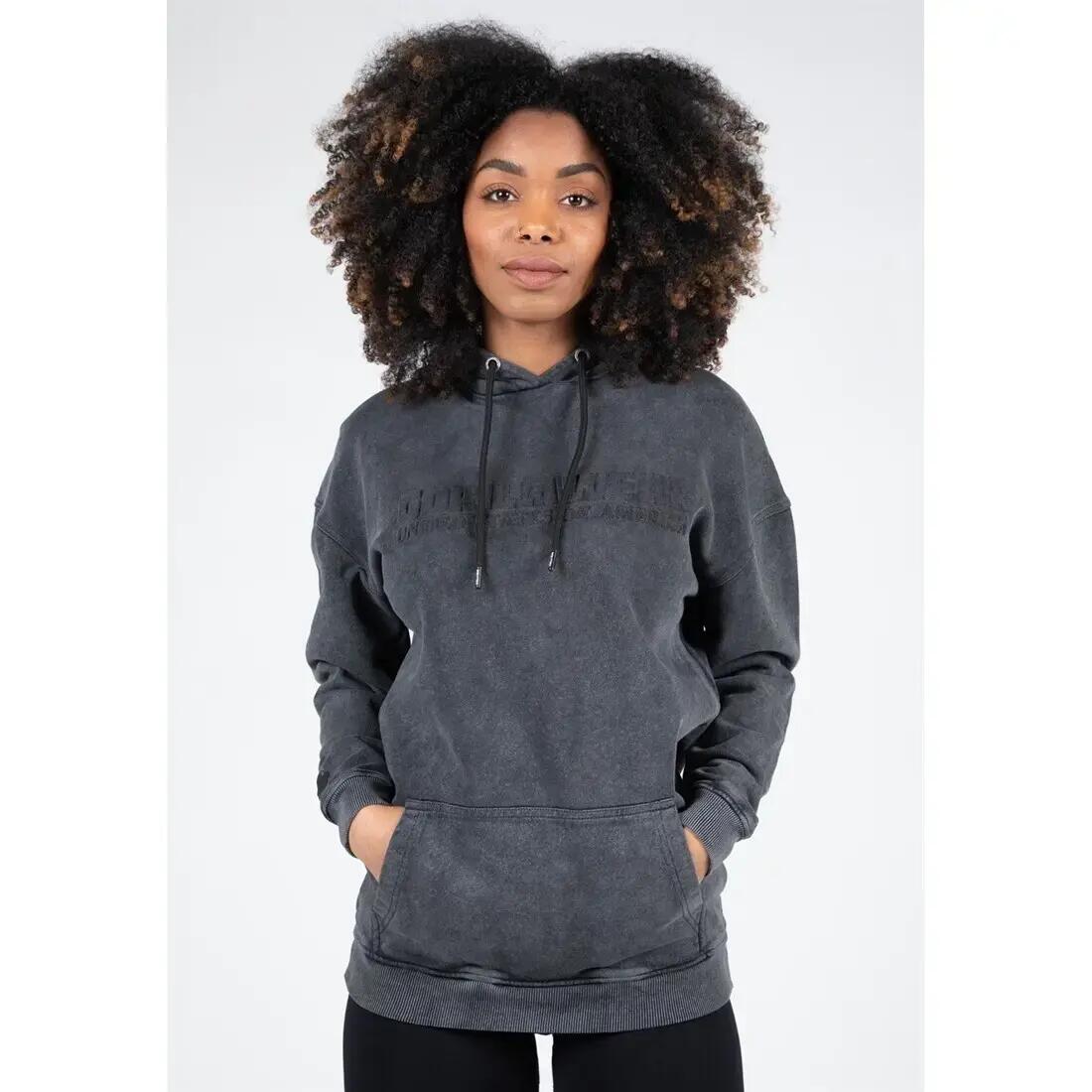Crowley Women's Oversized Hoodie - Washed Grijs 3/7