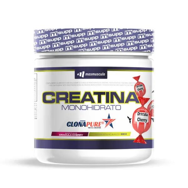 Creatine Monohydrate Clonapure® - 300g Dracula Cherry MASMUSCULO