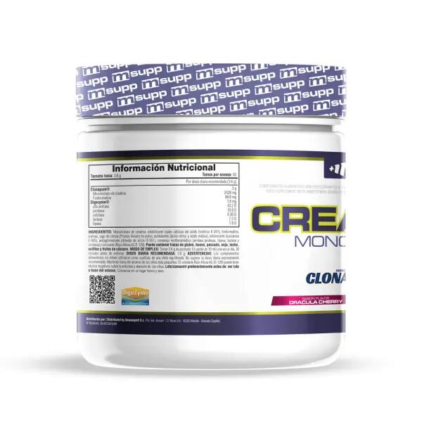 Monohydrat kreatyny Clonapure® - 300 g Dracula Cherry MASMUSCULO