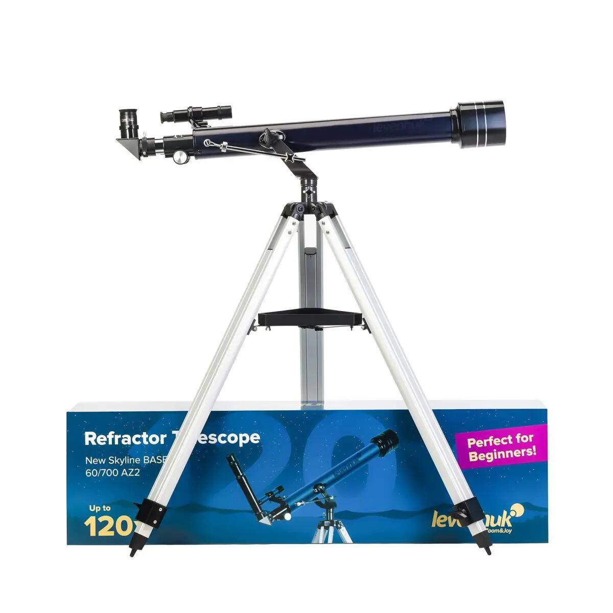 Telescopio Levenhuk New Skyline BASE 60/700 AZ2 2/4